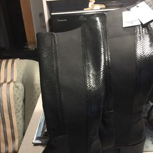 Zara tall boots genuine leather